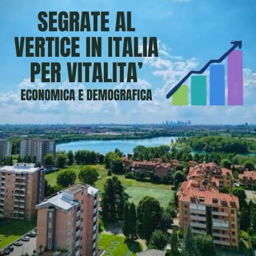 Segrate al vertice in Italia come vitalità economica e demografica